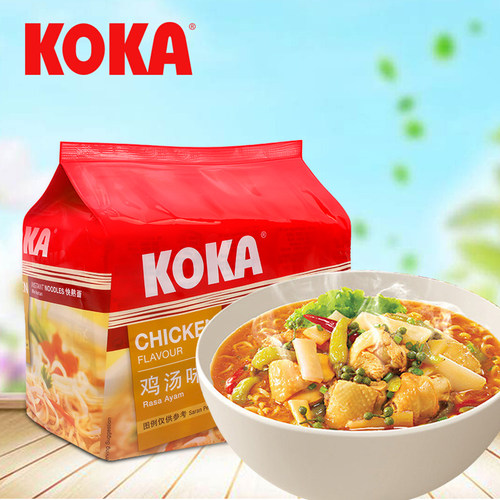 kokakoka新加坡泡面速食85g鸡汤