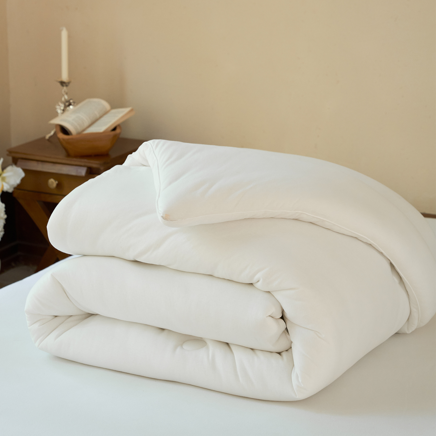 白色被芯天竺棉纯棉春秋被冬被全棉柔软亲肤宿舍被子厚被子针织棉