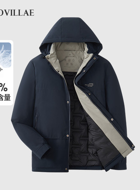 polovillae保罗男装商务短款通勤保暖羽绒服男舒适工作衣AOQW263