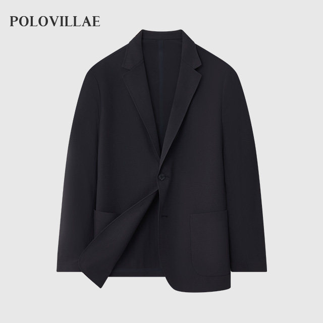 polovillae保罗男西服春季薄款男装纯色商务休闲西装外套AIQS610