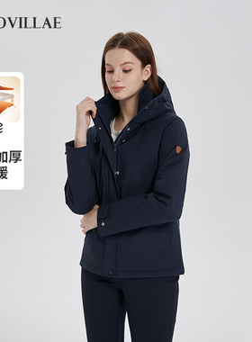 Polovillae保罗女士加厚保暖舒适防风棉服女通勤商务外套AEQW785