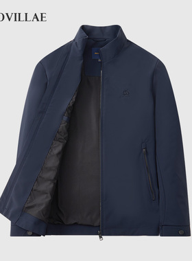 polovillae保罗威特男秋季立领薄款夹克衫商务休闲男上衣AEPF368