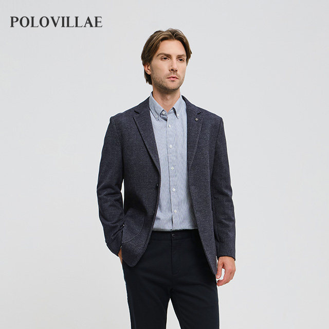 Polovillae保罗专柜同款男士商务休闲秋季西装外套男上衣AIQF376