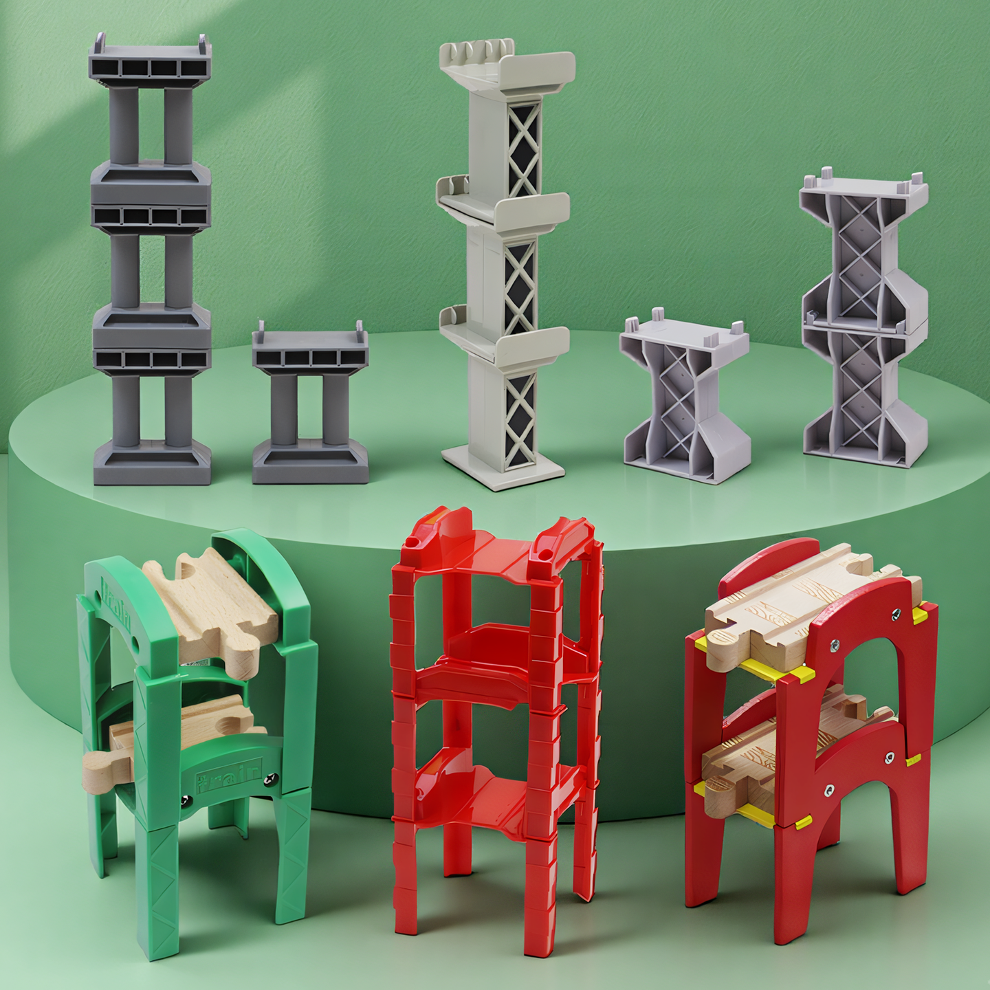 火车轨道拓展扩充配件桥墩