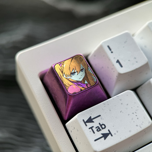 彩色钛合金键帽 明日香 ESC键 金属彩色动漫键帽 E款