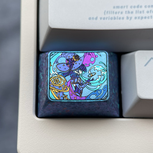 莫娜1.25U Ctrl 或Win键 彩色钛合金键帽 个性金属键帽阳极工艺