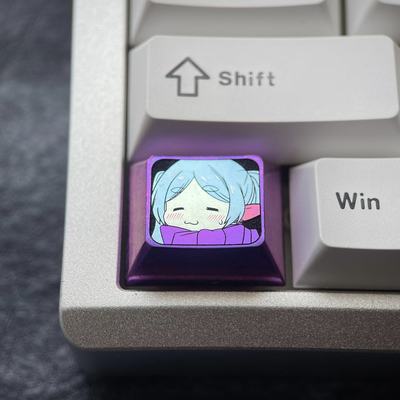 芙莉莲 1.25U  Ctrl 彩色钛合金键帽 个性金属键帽阳极工艺