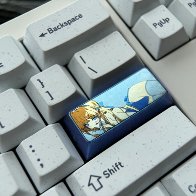 钛次元 飞鸟马时 彩色钛合金键 个性金属键帽 2.25U回车键或Shift