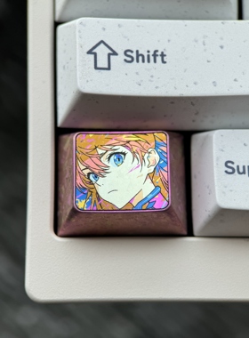 明日香 1.25U  Ctrl 彩色钛合金键帽 个性金属键帽阳极工艺