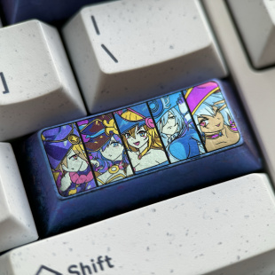 彩色钛合金个性 2.25U回车键 定制键帽阳极工艺 魔法女孩们 游戏王