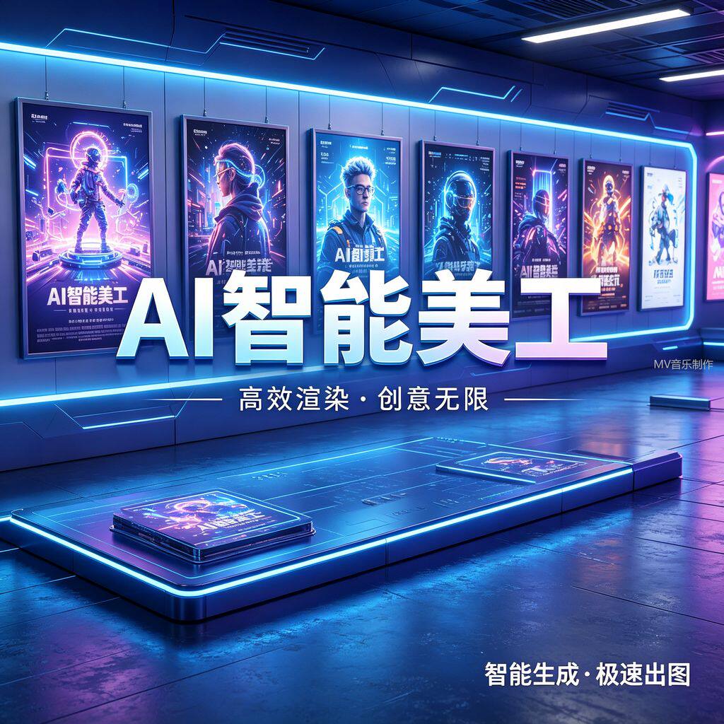 AI美工设计AI画图AI海报设计AI渲染AI创意设计