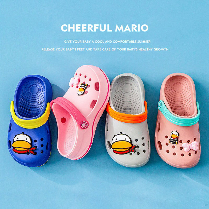nhà trong nhà cho trẻ em trượt dép mùa hè Crocs bé trai dép cô gái cha trinh nữ lớn dép