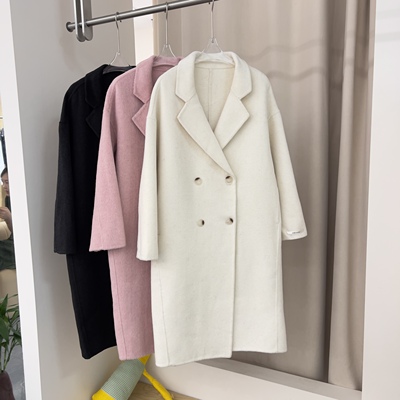双面羊绒大衣女2025新款秋冬季中长款气质高级感大牌毛呢西装外套