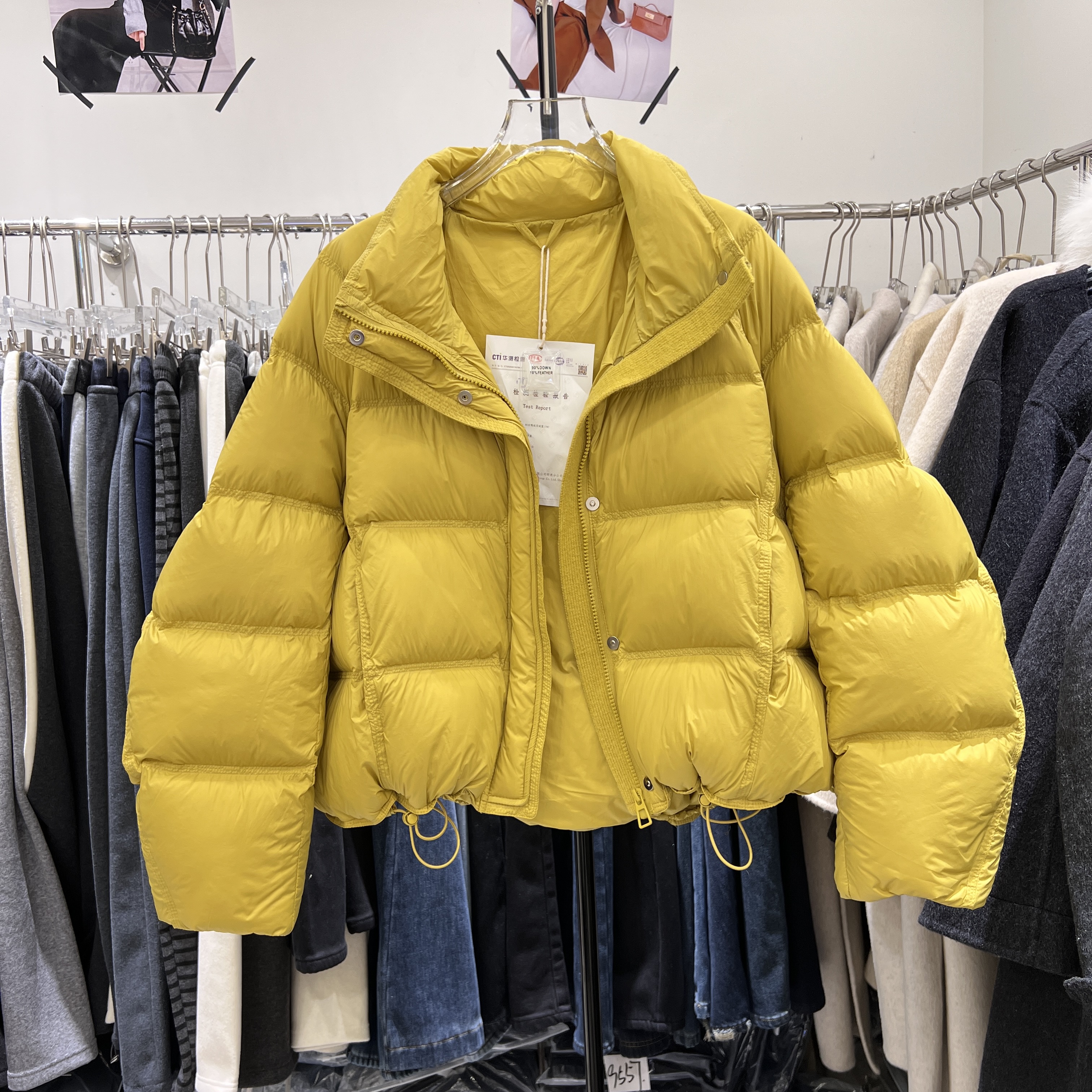 短款加厚羽绒服女冬季新款韩版立领泡芙感百搭面包服保暖外套1797