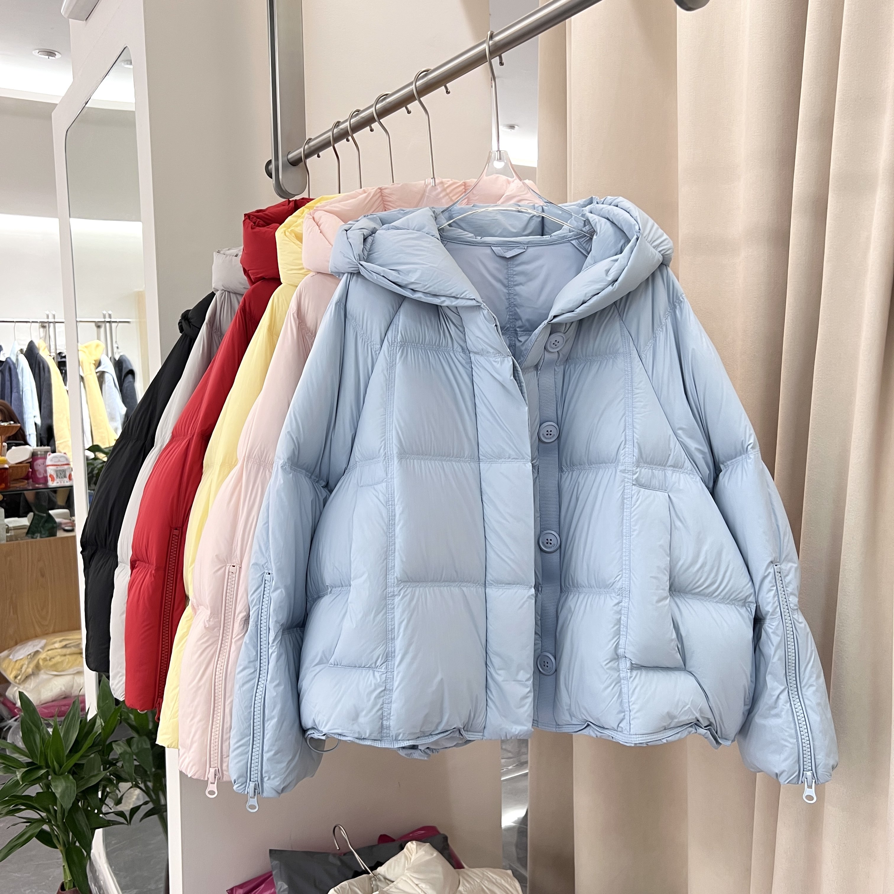 泡芙云朵小个子加厚短款羽绒服女2025冬白鸭绒连帽面包服外套6816,女装/女士精品,羽绒服,淘宝优惠券,粉丝福利购,淘宝优惠卷