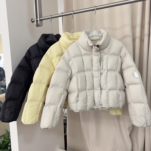 欧货2025冬新款 外套5819 立领拉链扣盼白鸭绒90绒女厚实羽绒服短款