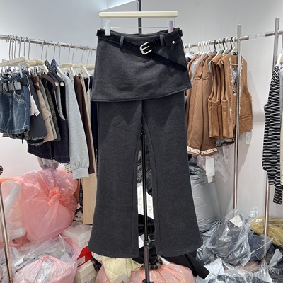 【屁帘裤】2025秋冬季新款时尚百搭高腰显瘦喇叭裤女休闲微喇裤子