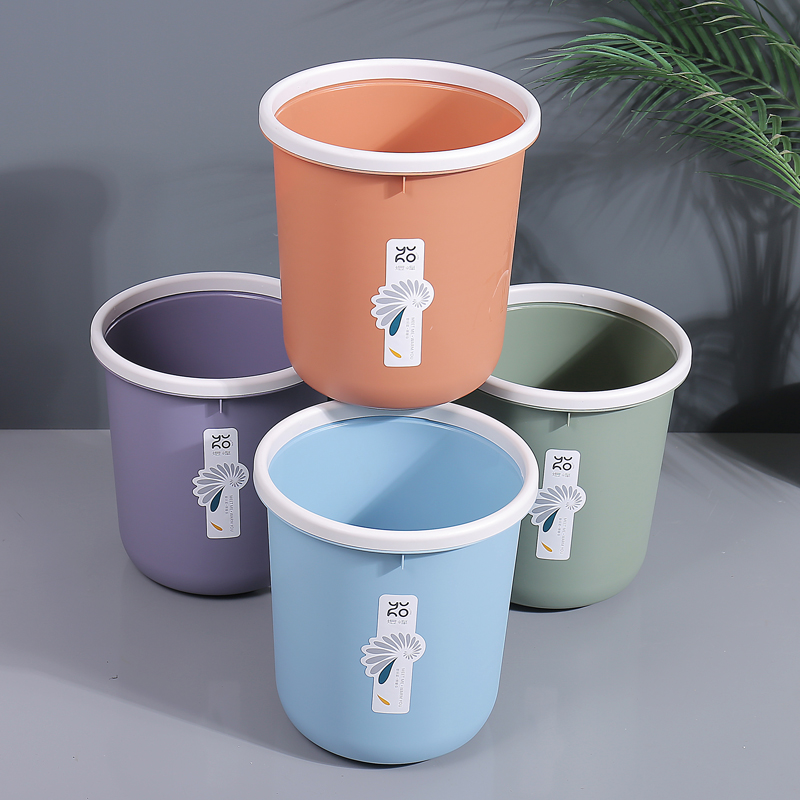 压圈加固款！圆形垃圾桶特价加厚