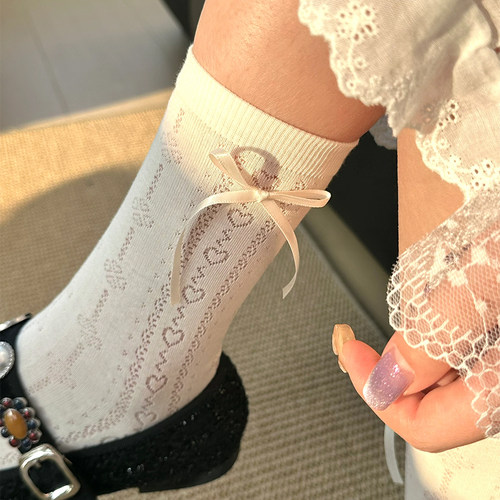 袜子女中筒袜春夏款纯棉