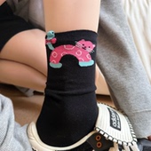 趣味小咪｜可爱立体小猫中筒袜女ins风甜美百搭堆堆袜秋季 新款