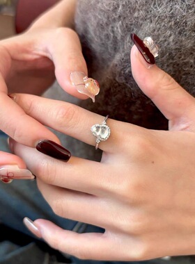 不褪色～925纯银天然水沫玉葫芦戒指女食指戒轻奢小众高级感指环