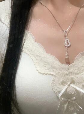 链子925银 「灯泡小葫芦」项链女小众轻奢情人节礼物葫芦吊坠