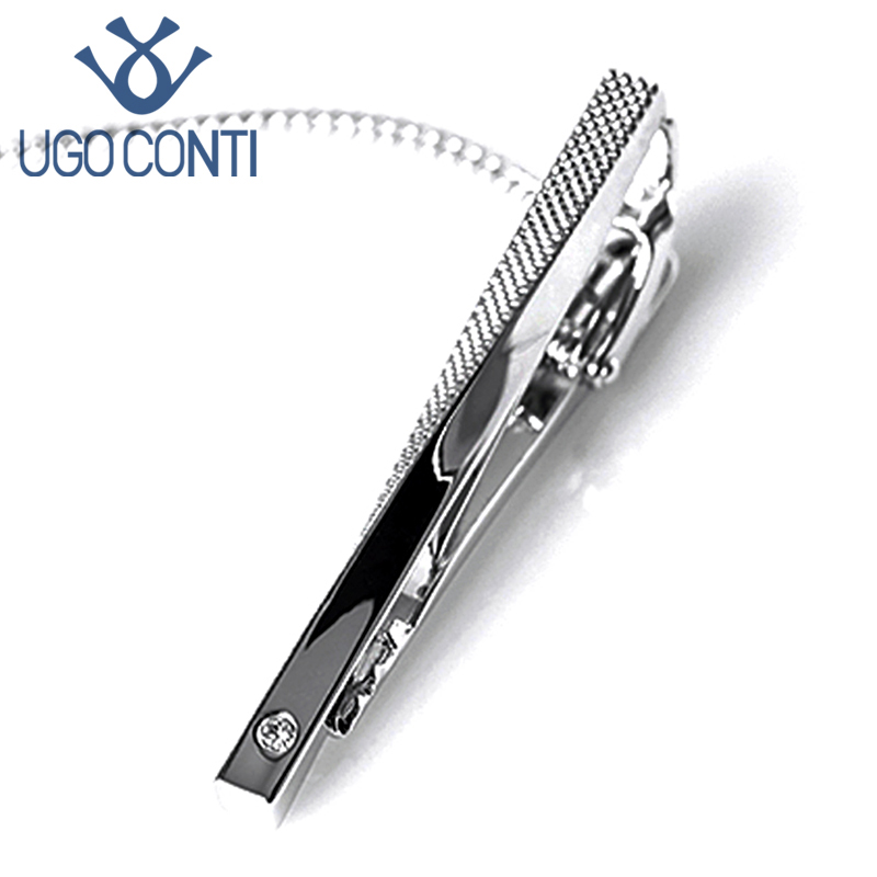 男士礼物原装进口铂金韩版领带夹