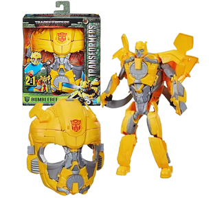 孩之宝 变形金刚智能遥控小摩电影7大黄蜂猩猩队长面具发声变声3C