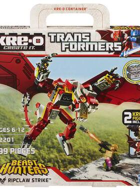 孩之宝变形金刚酷垒积木领袖之证TFP击倒 千斤顶 冲云霄 巨狰狞3c