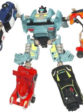 创世纪玩具 孩之宝 变形金刚PCC能量组合体拉力车队大无畏混天豹