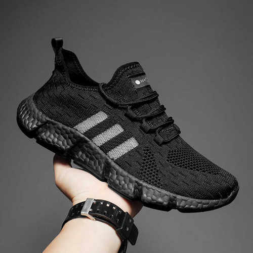 外贸大码网面飞织运动鞋男鞋百搭