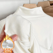 半高领保暖内搭男童女童长袖 儿童双面德绒打底衫 秋冬2025新款 上衣