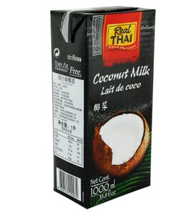 泰国进口 Real Thai丽尔泰  椰浆 1L 利乐纸包 Coconut Milk