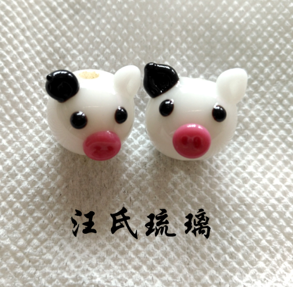 diy小猪日式项链琉璃珠满包邮