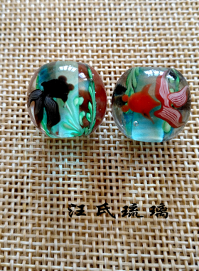 年年有余日式项链饰品琉璃珠
