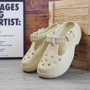 女款 女鞋 玛丽珍外穿沙滩包头凉拖鞋 商场试衣鞋 护士凉鞋 厚底洞洞鞋