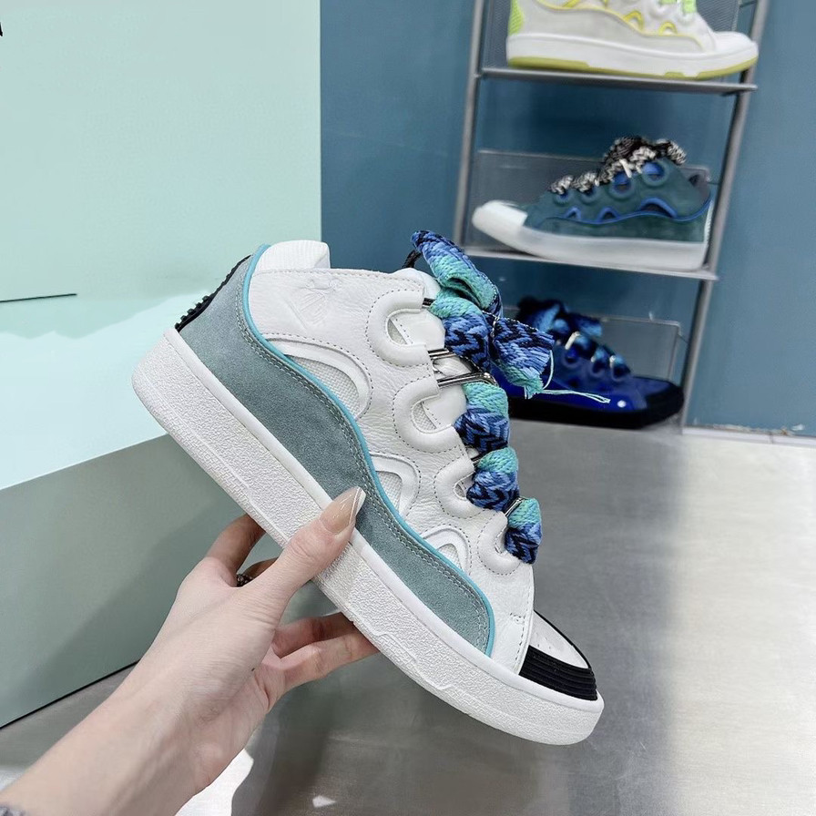 thumbnail for In the spring of 2024, Cheng Yi will have the same dad bread shoes, male and female couples, and thick-soled lace-up casual sports skateboard shoes