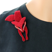 vintage中古饰品法国设计师经典 狐狸胸针现货