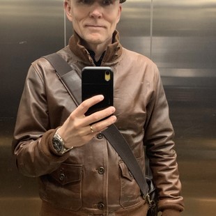 英国正品Eastman英国制手工元年A-1做旧绵羊皮a1飞行夹克.50皮衣