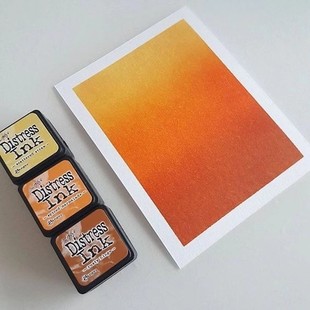 随机 新老包装 Ranger复古迷你印台纸艺印章染卡刷色晕染 水性水彩