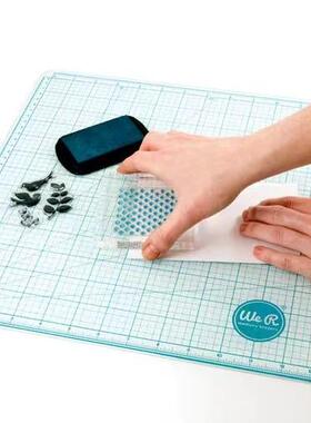 WE R玻璃手工操作垫板多功能玻璃板印章颜料拼贴DIY手工美国进口