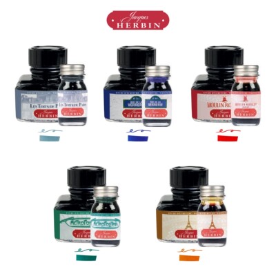 法国Jacques HERBIN巴黎系列书写墨水&套装适用钢笔蘸水笔