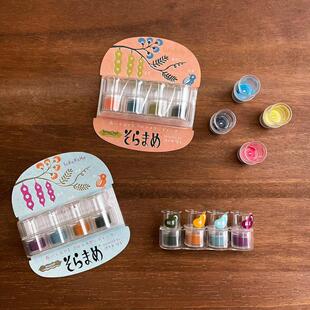 月猫蚕豆印台手帐橡皮章布用Tsukineko VersaCraft四色印泥