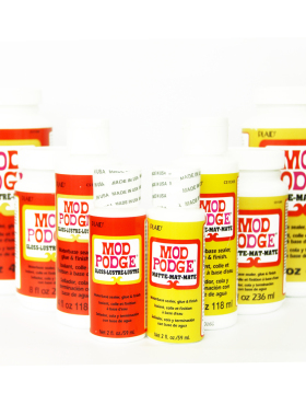 mod podge wan能手工胶水转印胶保护剂光亮哑光蝶古巴特拼贴胶