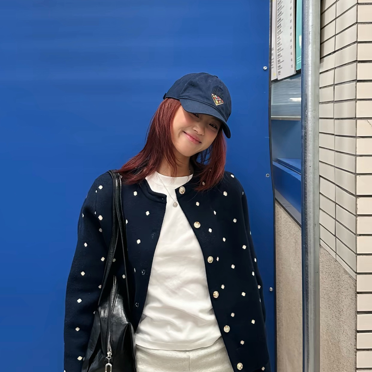 WGWE波点软糯针织开衫显瘦针织开衫W7430