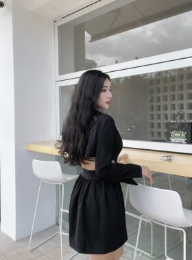 欧美辣妹风微胖大码连衣裙