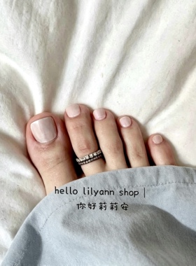 缪系灰蓝满钻开口脚趾戒叠戴