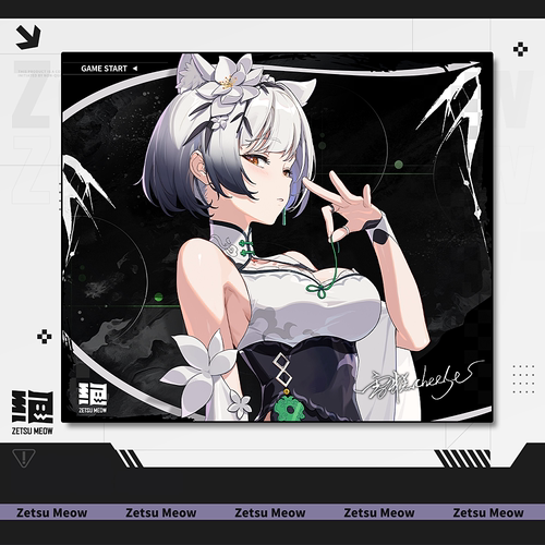 ZetsuMeow【雪糕cheese联名】中性均衡二次元电竞游戏专用鼠标垫