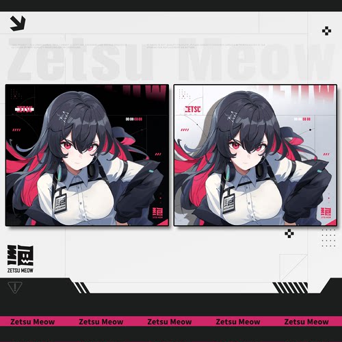 【售罄展示】ZetsuMeow【绝】中性速度二次元电竞游戏专用鼠标垫
