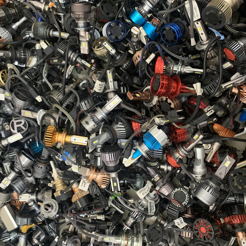 一对价拆车LED灯泡超亮h1h7h4汽车无损安装测好发货带卡盘